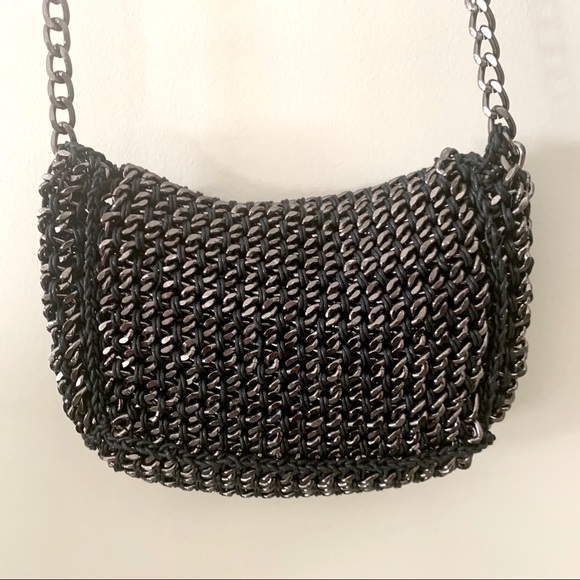 Chainmail metallic crossbody purse - Picture 7 of 8